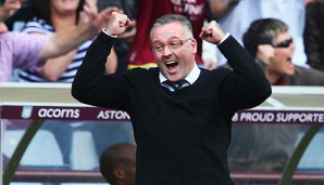 Paul Lambert trainiert Villa seit 2012