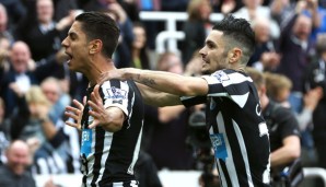 Ayoze Perez (l.) und Remy Cabella sind beide zu den Magpies gestoßen