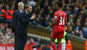 Brendan Rodgers gibt Raheem Sterling Anweisungen - auf und neben dem Platz