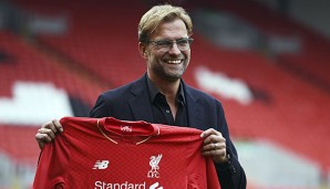 Jürgen Klopp strahlt über seinen neuen Job an der Anfield Road