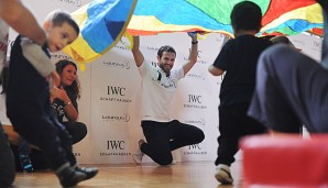 Happy: United-Mittelfeldstar Juan Mata bei der Laureus Veranstaltung Special Olympics in Madrid