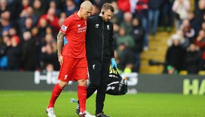 Martin Skrtel musste gegen Watford ausgewechselt werden