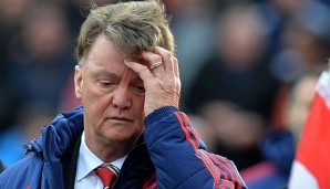 Louis van Gaal muss nach der Niederlage gegen Stoke um seinen Job fürchten