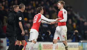 Per Mertesacker musste am Dienstag im FA-Cup bei Hull City mit einer Platzwunde ausgewechselt werden