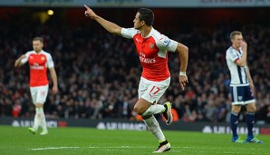 Alexis Sanchez brachte die Gunners schon nach sechs Minuten in Führung