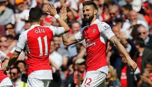 Mesut Özil legte Olivier Giroud einige Tore diese Saison auf