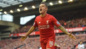 Philippe Coutinho traf acht Mal in der abgelaufenen Saison