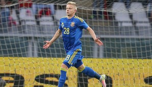 Oleksandr Zinchenko nahm mit der Ukraine an der EM teil