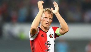 Dirk Kuyt und Feyernoord fügten United eine Niederlage im EL-Auftakt-Spiel zu