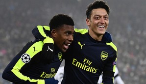 Alex Iwobi erzielte nach Özil-Vorlage einen Treffer in der Champions League