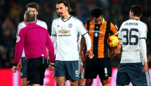 Zlatan Ibrahimovic und seine Mannen taten sich gegen Hull mehr als schwer