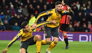 Olivier Giroud erzielte gegen Bournemouth ein sagenhaftes Tor