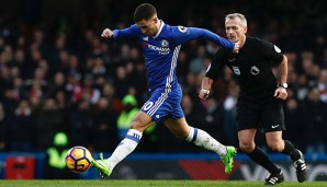 Eden Hazard erzielte gegen Arsenal ein Tor