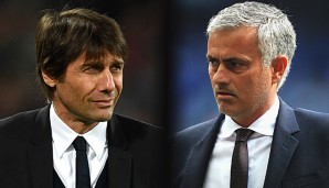 Antonio Conte und Jose Mourinho gerieten beim letzten Aufeinandertreffen aneinander