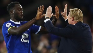 Blaues Erfolgsduo: Trainer Ronald Koeman und Torjäger Romelu Lukaku (Führender der PL-Torschützenliste)