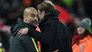 Jürgen Klopp und Pep Guardiola duellieren sich seit Jahren