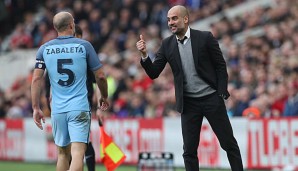 Pablo Zabaleta lobt seinen Trainer Pep Guardiola