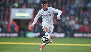 Eden Hazard führt derzeit mit dem FC Chelsea souverän die Tabelle der englischen Premier League an