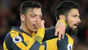 Mesut Özil erzielte in Middlesbrough den wichtigen 2:1-Siegtreffer für die kriselnden Gunners