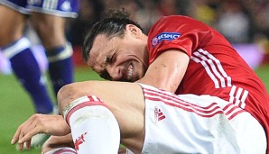 Zlatan Ibrahimovic fällt aufgrund eines Kreuzbandrisses bis Saisonende aus