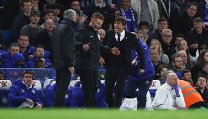 Antonio Conte und Jose Mourinho duellieren sich mit ihren Mannschaften aktuell um Platz zwei.