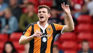 Mit Hull City stieg Andrew Robertson zwischen 2014 und 2017 aus der Premier League ab, auf und wieder ab.