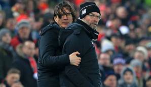 Jürgen Klopp (r.) und Zeljko Buvac sind seit Jahren ein eingespieltes Gespann.