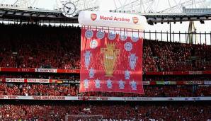 Das Emirates Stadium bei der Verabschiedung von Arsene Wenger.