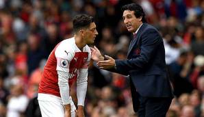 Mesut Özil soll angeblich bei Trainer Unai Emery in der Gunst gesunken sein.