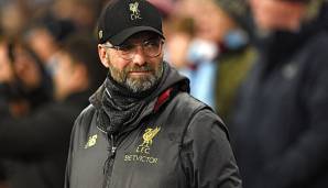 Jürgen Klopp und der FC Liverpool führen die Premier-League-Tabelle mit drei Punkten Vorsprung an.