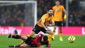 Platz 5: Joao Moutinho (Wolverhampton Wanderers) - 29,95 km/h Top-Speed