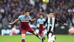 Platz 16: Aaron Cresswell (West Ham United) - 30,72 km/h Top-Speed