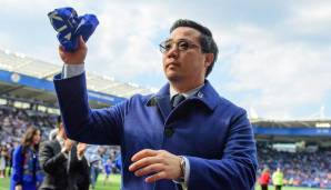 6.: Aiyawatt Srivaddhanaprabha (ca. 7,7 Mrd. Dollar) - LEICESTER CITY: Der Sohn von Vichai Srivaddhanaprabha erbte den Klub nach dessen Tod in einem Hubschrauberabsturz. Dieser war durch King Power, eine thailändische Duty-Free-Kette, reich geworden.