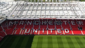 Das Old Trafford, die Heimstatt von Manchester United.