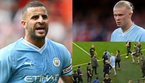 Kyle Walker und Erling Haaland haben sich mit Arsenal-Coach Nicolas Jover angelegt.