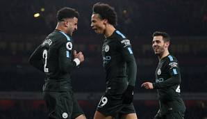 Leroy Sane war an Manchester Citys drei Toren entscheidend beteiligt.