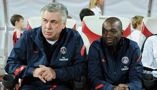 Locken Carlo Ancelotti (l.) und sein Co. Claude Makelele weitere Superstars an die Seine