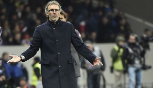 Laurent Blanc lag mit seinem Team zur Pause gegen Toulouse zurück