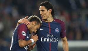 Seit dem Sommer sind Neymar und Edinson Cavani Teamkollegen bei Paris St.-Germain