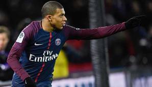 Kylian Mbappe spielt bei Paris St.-Germain.