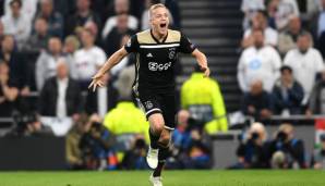 Donny van de Beek traf in der Champions League gegen die Tottenham Hotspur.