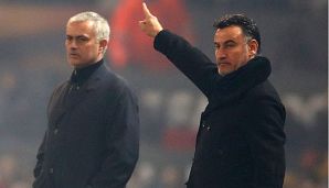 Christophe Galtier (r.) ist sauer auf Jose Mourinho.