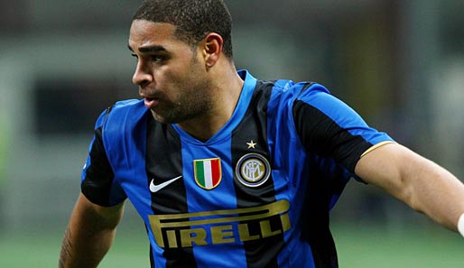 Brasiliens Stürmer Adriano erzielte ingesamt 48 Tore für Inter Mailand