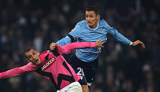 Miroslav Klose wird am Wochenende gegen Lecce wieder mit von der Partie sein