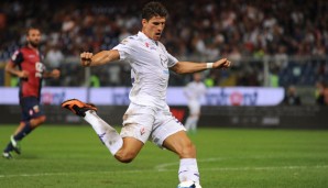 Mario Gomez war im Sommer für rund 15 Mio. Euro von Bayern nach Florenz gewechselt