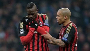 Mario Balotelli musste in der Champions League verletzt den Platz verlassen