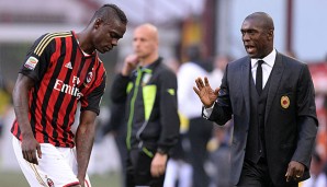 Clarence Seedorf (r.) ist seit Januar Trainer beim AC Milan