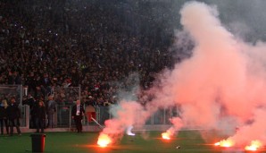 Beim Finale der Coppa Italia ist es am Samstag zu heftigen Ausschreitungen gekommen