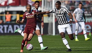 Bruno Peres (l.) kam 2014 vom FC Santos zum FC Turin