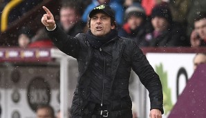 Antonio Conte liegt mit Chelsea London auf Tabellenplatz 1